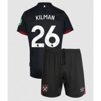 Dětský fotbalový dres West Ham United Max Kilman #26 2024-25 Venkovní Krátký Rukáv (+ trenýrky)